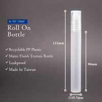 Fabricant taïwanais 10ml PP rouleau bouteille parfum parfum huiles de massage rechargeable rouleau sur bouteille