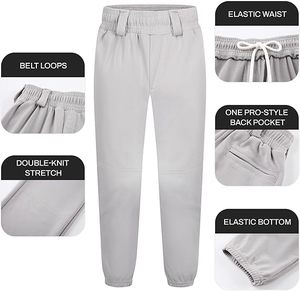 Girls' Softball Pants, Boys' and Youth Baseball Practice Pants, <b>Toddler</b> Baseball Pants - Product Image 3