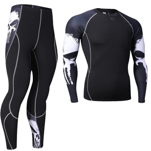 Leggings de yoga taille haute pleine longueur avec surpiqûres contrastées et logo brodé sur la jambe droite, en Spandex Nylon sans couture, extensibles dans les quatre sens - Product Image 6