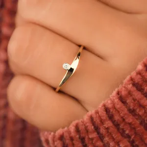 Bague en diamant CVD solitaire, taille ronde, sertie en bélière, bijoux fins, certificat IGI, pour bague de fiançailles - Product Image 3