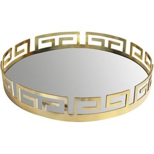 Plateau ovale en laiton artisanal avec finition polie et base miroir, idéal pour la présentation de luxe à la maison, à l'hôtel ou sur table. - Product Image 6