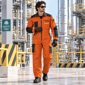 Overol de Trabajo con Franjas Reflectantes para Hombre, Primavera-Otoño, Talla Europea, Resistente al Desgaste, Mono de Seguridad Laboral - Product Image 4