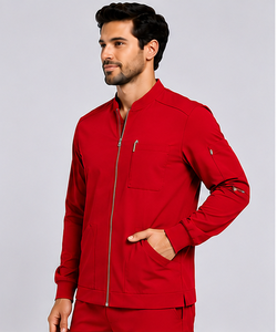 Ensemble de blouses médicales confortables pour hommes, tissu extensible respirant, uniforme d'hôpital pour médecins et infirmières, logo personnalisé, tenue professionnelle. - Product Image 3