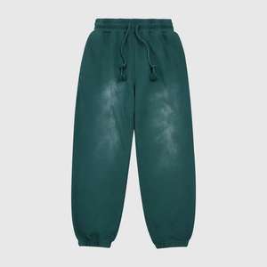 Pantalon évasé personnalisé pour homme 100% coton éponge, ourlet brut, délavé soleil, effet délavé à l'acide - Product Image 1