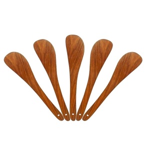 Eco Friendly Long Handle Wooden Spatula Spoon Kitchen <b>Utensil</b> for Mixing Frying and Food Available For Sale - Product Image 2