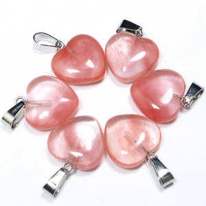 Collar con Colgante de Corazón de Cristal Natural con Conectores de Joyería Modelo Abbott Amttt - Product Image 6