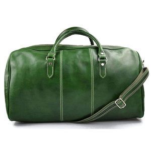 Trendy Design Genuine <b>Leather</b> Duffle <b>Bags</b> for Gym & Travel-Modern Style Premium Look 30-40L Capacity Lightweight & Eco-Friendly - Product Image 1