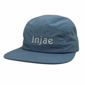 Wholesale Custom Embroidery Logo 5 Panel Hat Waterproof Nylon Low Profile <b>Flat</b> Brim Streetwear Camper <b>Cap</b> For <b>Men</b> - Product Image 1