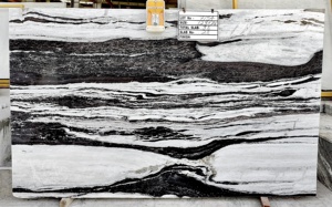 Mármol Serpentina Blanco Panda Indio Pulido Moderno en Losa Grande para Estación de Tren, Hotel, Villa, Apartamento, Edificio de Oficinas, Hospital - Product Image 2