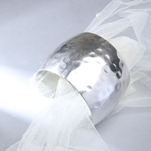 กำไลข้อมือเงินขัดเงาแบบหนา |   กำไลโลหะแบบกว้างทันสมัยสำหรับผู้หญิง - Product Image 1