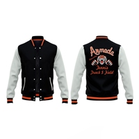 Veste Homme Coupe-Vent Respirante à Col Montant avec Logo Brodé et Patch en Chenille Personnalisé, Manches en Laine, Style Streetwear Printanier