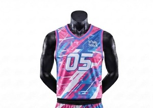 Maillot de basketball pour femme de haute qualité avec impression par transfert thermique, grande taille, respirant, sans manches, en Spandex/Nylon, col rond, idéal pour l'été - Product Image 2