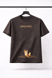 Camiseta con gráfico de zorro vintage de ONEAPEX, camiseta informal unisex de manga corta, logotipo personalizado, diseño personalizado - Product Image 3