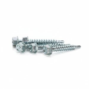 Tornillos Autoperforantes de Cabeza Hexagonal, Acero Métrico, Zincado, Rosca Gruesa, Clase 8.8 - Product Image 1