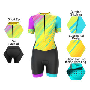 Traje de Natación para Triatlón y Ciclismo para Hombre, Talla Grande, Ligero, Transpirable, con Diseño de Logotipo y Talla Personalizados, Anti-UV, de Secado Rápido - Product Image 3