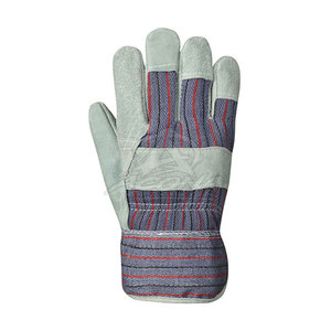 Working Gloves <b>Leather</b> Durable Palm Grip Breathable Fabric Quick Dry Eco-Friendly Reinforced Stitching Four Seasons Needle - Product Image 4