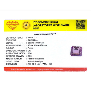 Gema de Amatista Ovalada de 4.1 Quilates, Hecha a Mano, para Joyería Fina - Product Image 4