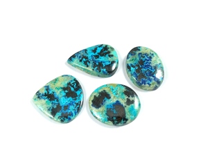 Natural Chrysocolla Quartz Cabochon Handmade Gemstone Stone for Jewelry Making - Product Image 2