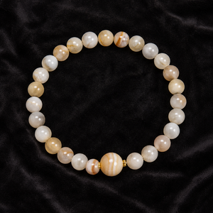 Ensemble de bracelets de prière en onyx poli naturel, faits à la main, avec perles de pierres précieuses, vente en gros, logo personnalisé, bijoux de méditation - Product Image 5