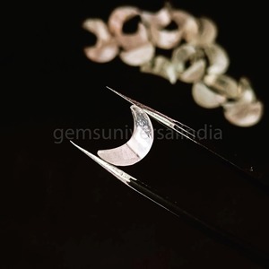 Natural Boulder Opal Crescent <b>Moon</b> Shape Carved Gemstone 12mm Smooth Briolette <b>Charm</b> For Jewelry Making Wholesale Price Bulk - Product Image 3