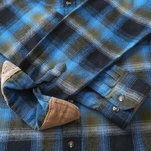 Camisas de Franela de Manga Larga para Hombre, Tejidas, Sólidas, de Invierno, de Alta Calidad, Servicio Personalizado OEM, Transpirables, de Secado Rápido, para Adultos - Product Image 5