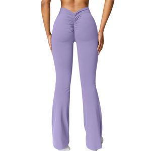 OEM ODM Women Gym <b>Flare</b> <b>Leggings</b> High Waist Soft Nylon Fitness Yoga Pants Activewear Wholesale Wear - Product Image 4
