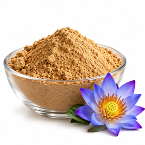 Extracto Puro de Flor de Loto Azul en Polvo 50:1 100:1 200:1, Extracto Herbal Natural, Extracción Líquido-Sólido, Grado Alimenticio, Envase de Vidrio - Product Image 1