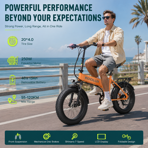 Vélo électrique pliable en alliage d'aluminium avec moteur sans balais, pneus larges et batterie au lithium, pour la ville, disponible depuis l'entrepôt local en Allemagne (UE) - Product Image 1