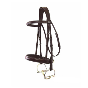 Horse Bridle Custom Packaging Factory Made Brand Wholesale Handmade Full Size Leather Reins Durable <b>Equestrian</b> Tack Riding - Product Image 1