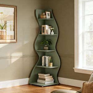 Libreria Angolare Moderna da Parete, Design Elegante e Contemporaneo - Product Image 3