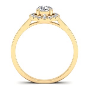 REYES GRA Certified 925 Sterling Silver Round Cut 0.64 Carat Moissanite Engagement <b>Rings</b> For Women Original Fine Jewelry - Product Image 4