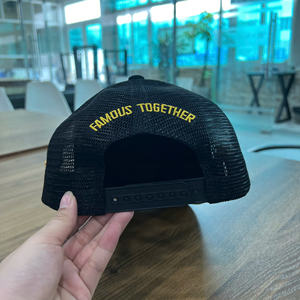 Gorras Trucker de Malla de 5 Paneles con Logotipo Bordado Personalizado, Visera Curva, Logotipo de PVC Desgarrado en Parche, para Deportes, Actividades al Aire Libre, Fiestas, Playa - Product Image 2