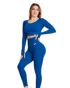 Conjunto Deportivo de Yoga de 2 Piezas para Mujer, Tallas Grandes, Ligero, Transpirable, Ropa de Gimnasio y Fitness, Diseño Personalizado con Estampado Frontal, Venta al Por Mayor - Product Image 3