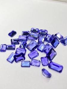 Piedra suelta de tanzanita natural octogonal azul facetada de 6x4mm 7x5mm 6x8mm para la fabricación de joyas - Product Image 2