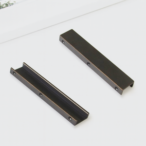 Factory Price Zinc Alloy Hidden Handle Modern Minimalist <b>Pull</b> for Kitchen Cabinets Bathroom Vanity Dining Room Nightstands - Product Image 4