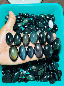 Obsidiana Arcoíris 100% Natural al por Mayor, Cabujón de Obsidiana, Cristal Curativo, Adorno Artesanal para Decoración del Hogar - Product Image 4