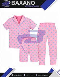 Ensemble de pyjama en satin à pois Jack And Jill Of America Sorority, tunique respirante pour la saison d'automne, pour les membres de la sororité féminine - Product Image 4