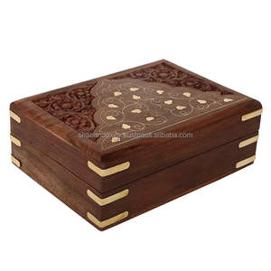 Caja de Joyería de Madera MDF Artesanal, Organizador de Adornos Decorativo para Compradores Mayoristas, Caja de Joyería de Madera Estilo Vintage - Product Image 6