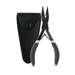 Ouvre-perles professionnel pour extensions capillaires, pince de 5,5 pouces en acier inoxydable poli argenté, à prix raisonnable - Product Image 1