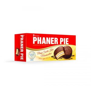 Biscuit enrobé de chocolat PHANER PIE 168G, crème de guimauve moelleuse, goût sucré, cacao importé, en vrac, haute qualité - Product Image 1