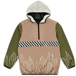 Veste coupe-vent pour homme en gros, imperméable, séchage rapide, polyester, à capuche, vêtements de sport d'extérieur, logo avant, usine OEM - Product Image 1