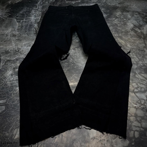Pantalon en jean élégant personnalisé de qualité supérieure, 100% coton, pour homme, nouveau, séchage rapide, effet délavé, coupe évasée - Product Image 4