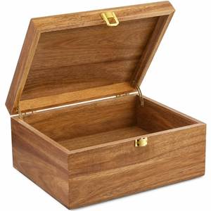 Caja de Joyería de Madera Hecha a Mano con Compartimentos para Guardar Collares, Pendientes, Anillos y Pulseras, Organizador Decorativo de Joyas para el Hogar - Product Image 5
