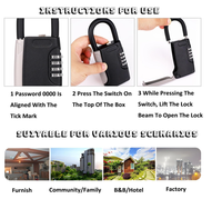 Coffre-fort à clé avec mot de passe JXD G5 en ABS robuste, design moderne et simple, installation facile, portable, pour la maison, le bureau, l'hôtel, logo personnalisé