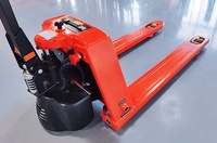 Chariot élévateur à palettes électrique en acier de 2000 kg avec batterie au lithium, chariot élévateur à palettes entièrement électrique, hauteur de levage de 190 mm
