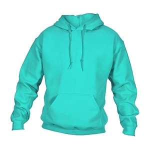 เสื้อฮู้ดผ้าฝ้ายฟลีซสีฟ้าเข้มแบบหนา สไตล์สตรีทแวร์ลำลอง เสื้อกันหนาวสำหรับฤดูหนาว - Product Image 1