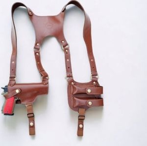 Nouvelle pochette tactique sous-aisselle 2026 en cuir 92G pour extérieur, sac dissimulé à dégagement rapide, double rangée de porte-chargeurs, capacité étendue - Product Image 5