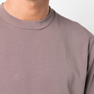 เสื้อยืดคอกลมแขนสั้นผู้ชาย สีพื้น ทรงลำลอง ใส่สบาย - Product Image 5