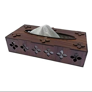 Boîte à mouchoirs en bois faite à la main pour la chambre à coucher, le salon et le bureau, boîte à mouchoirs décorative en bois de qualité supérieure pour la décoration de la maison - Product Image 1