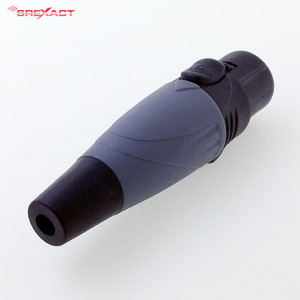 ขั้วต่อ XLR ตัวเมีย 3 พิน แบบกลม 3 แกน  ตัวเรือนไนลอน สำหรับเสียงและวิดีโอ - Product Image 4
